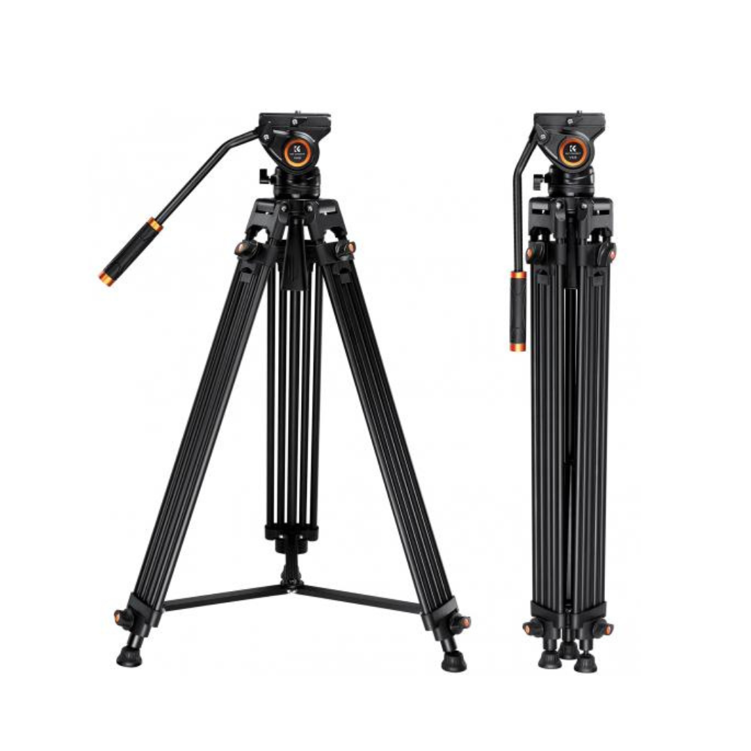 K&F 72"/1.8m Video Tripod Aluminum Transverse Center Column KF09.121