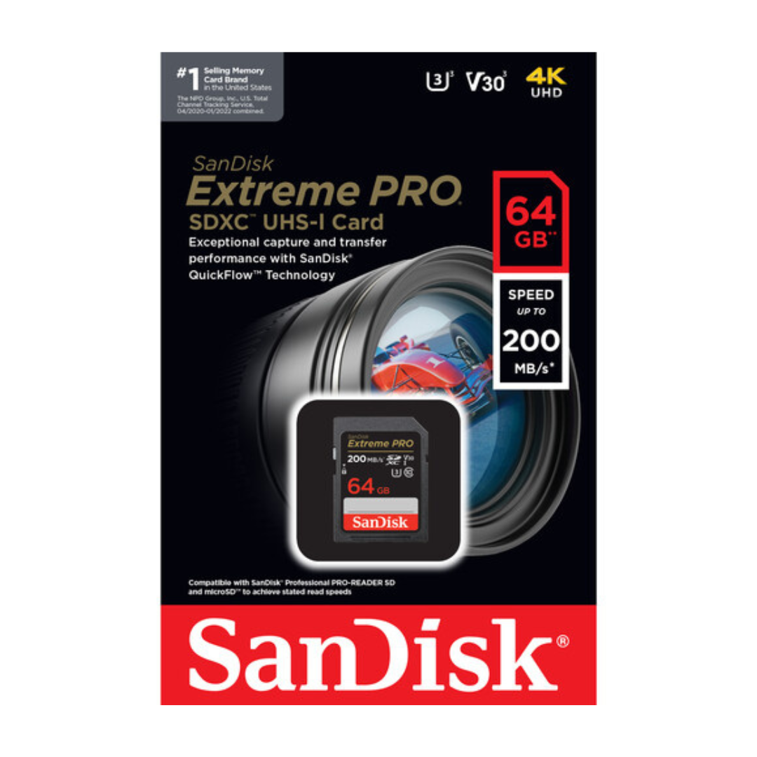 SanDisk 64GB Extreme PRO UHS-I SDXC Memory Card