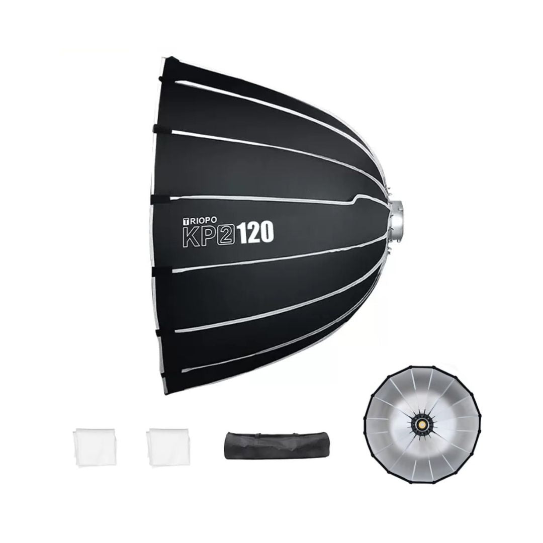 TRIOPO KP2 120cm Deep Parabolic Octa Softbox Bowens Mount Diffuser