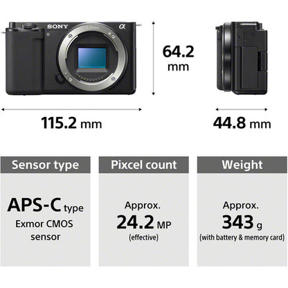 Sony ZV-E10 Mirrorless Camera with 16-50mm Lens