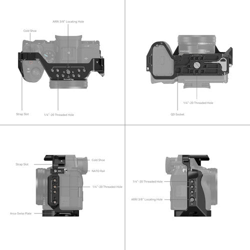 SmallRig Full Camera Cage for Sony A7 IV- A7 III- A7R V...