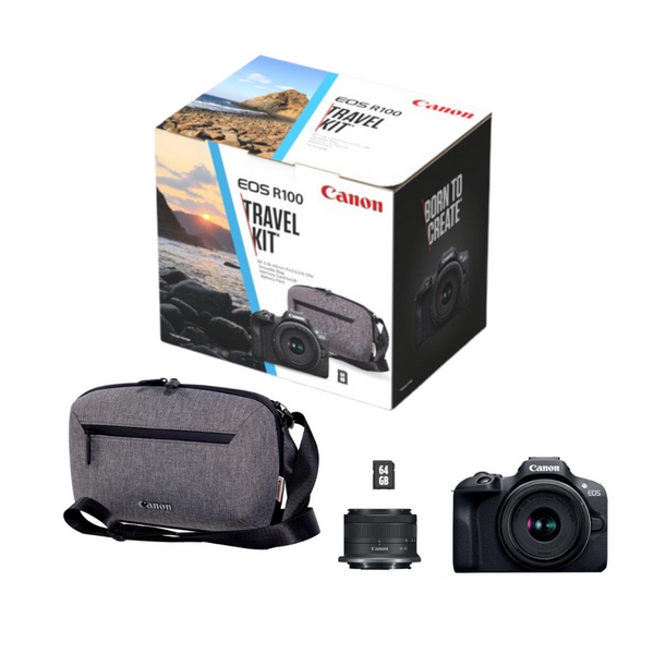 Canon EOS R100 18-45 Travel Kit