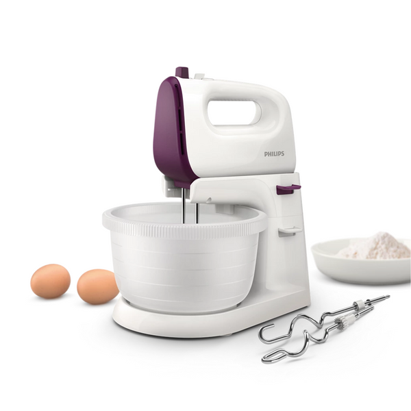 Philips Viva Collection Stand Mixer HR3745/11 – 3 L, 400 W, 5 Speeds + Turbo