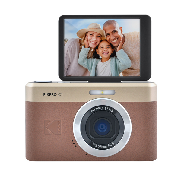 Kodak Pixpro C1 13 MP Compact Camera – Brown (Model C1)
