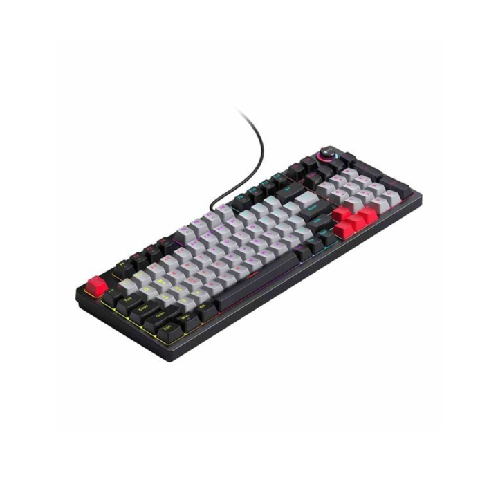 Keywolf Keyboard T-Wolf 97 Key RGB Wired Mechanical Keyboard with Multimedia Knob – PayLess