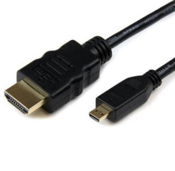 HDMI to mini HDMI cable on a white background