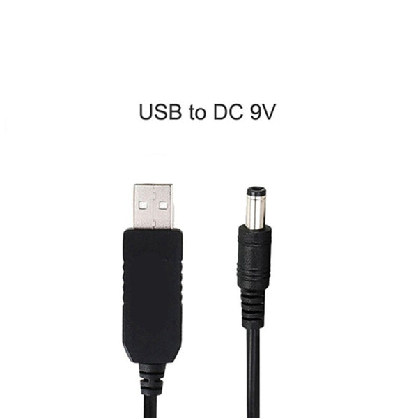 USB to DC 9V cable on a white background