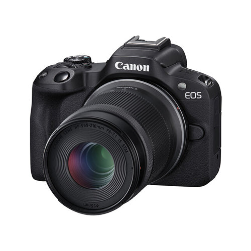 Canon EOS R50 Mirrorless Camera with 18-45mm & 55-210mm Lenses – 24MP APS-C, 4K UHD, Dual Pixel AF