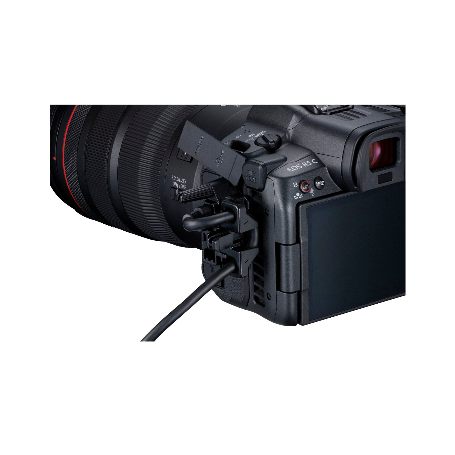 Canon EOS R5 C Mirrorless Cinema Camera – 8K RAW Video, 45MP Full-Fram ...