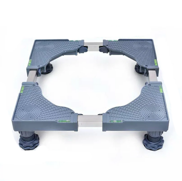 Gray adjustable step platform on a white background