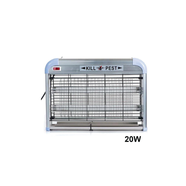 Pest control device with 'Kill Pest' label and '20W' rating on a white background