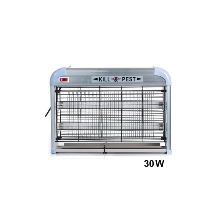 Pest control light with 'Kill Pest' label and '30W' rating on a white background
