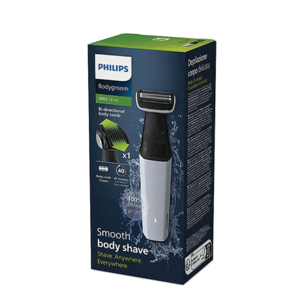 Philips body groomer packaging on a white background
