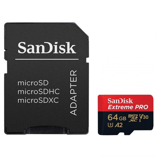 SanDisk 64GB Extreme Pro (200MB/S) Micro SD Card