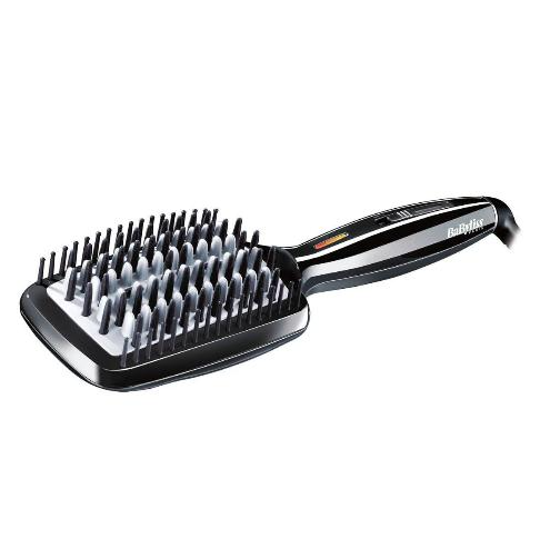 BaByliss HSB101SDE 3D Tech Hot Brush – Ceramic Heated Bristles, Ionic Frizz Control (120 W)