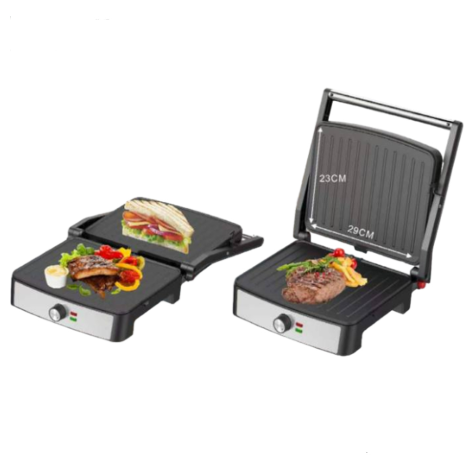 Hoffmans HM‑3018 Sandwich Maker Grill – 2‑in‑1 Plates, 2200 W