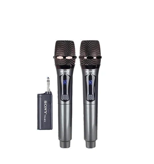 Sony M12 Dual UHF Wireless Microphone System – 2 Handheld Mics + Receiver
