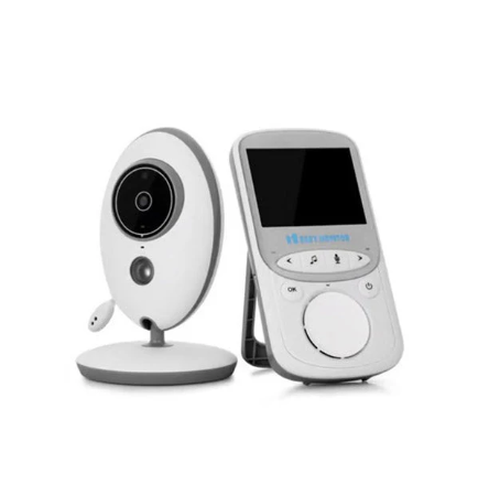 VB605 Wireless LCD Audio/Video Baby Monitor – White, 2.4″ Screen