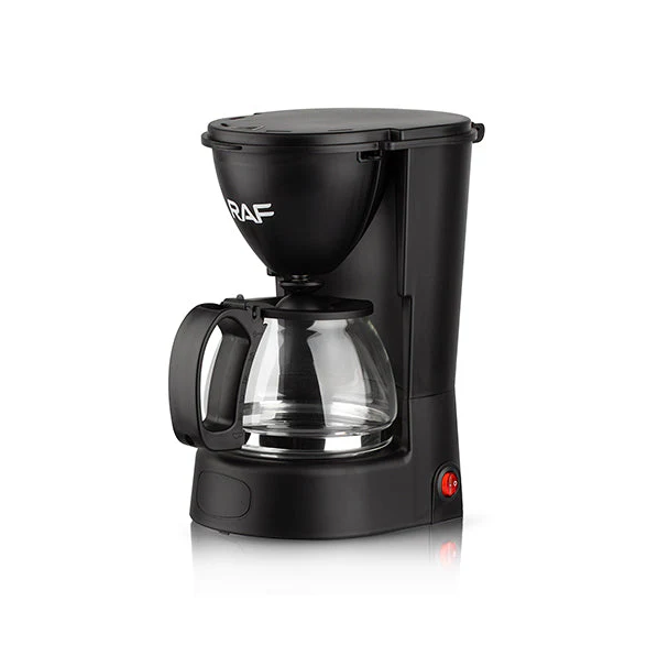 RAF R‑100 Electric Coffee Maker – 1.25 L, 800 W with Glass Carafe