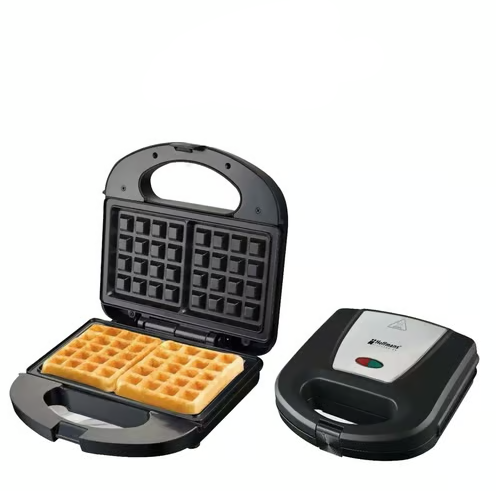 Hoffmans HM‑3027 3‑in‑1 Waffle & Sandwich Maker – 1000 W, Interchangeable Plates