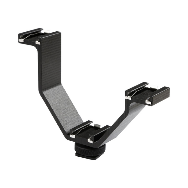 Triple V-Shape Cold Shoe Bracket for Camera Accessories
