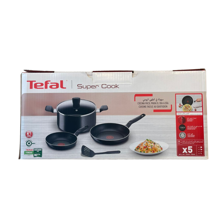 Yuper Cookware Buy Tefal Super Cook 5-Piece Cookware Set – B143S585 – Best Price in ...