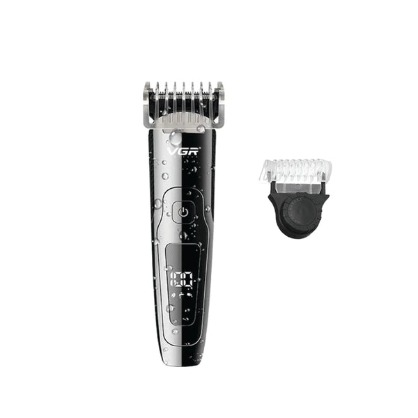Hair trimmer with attachments on a white background