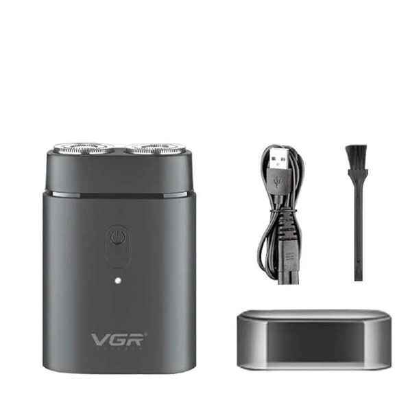 VGR electronic device with accessories on a white background