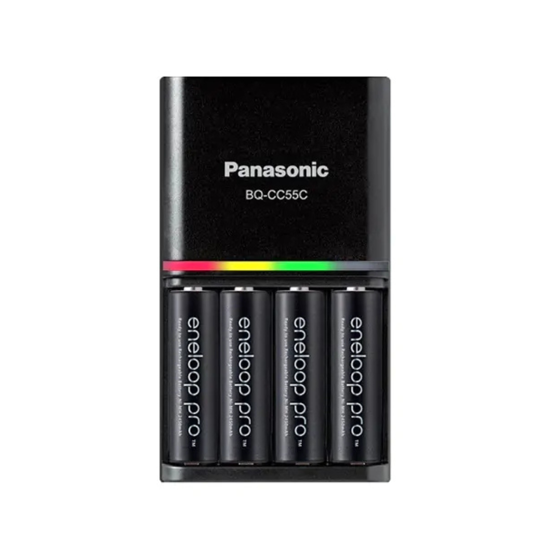 Panasonic Eneloop Pro 2550mAh Rechargeable Batteries with Charger