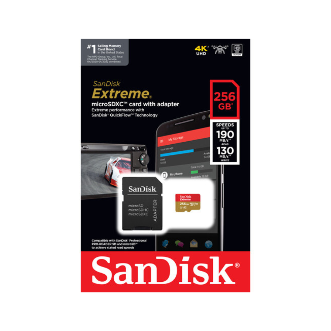 SanDisk 256GB Extreme UHS-I Micro SD