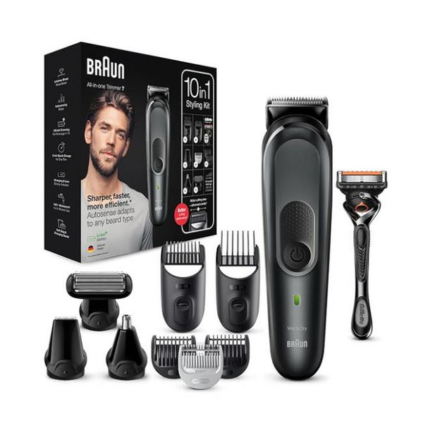 Braun 10-in-1 Trimmer and Gillette ProGlide Razor - MGK 7331