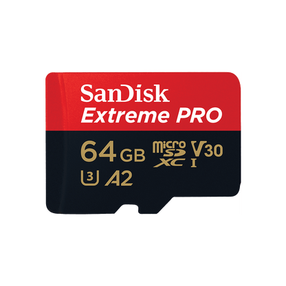 SanDisk 64GB Extreme Pro (200MB/S) Micro SD Card