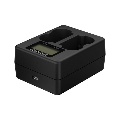 Fujifilm BC‑W235 Dual Battery Charger – Charges Two NP‑W235 Batteries Simultaneously