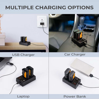 K&F Dual Charger for Canon LP-E6NH batteries | KF28.0007